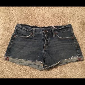 Gap Button Denim Cuffed Shorts